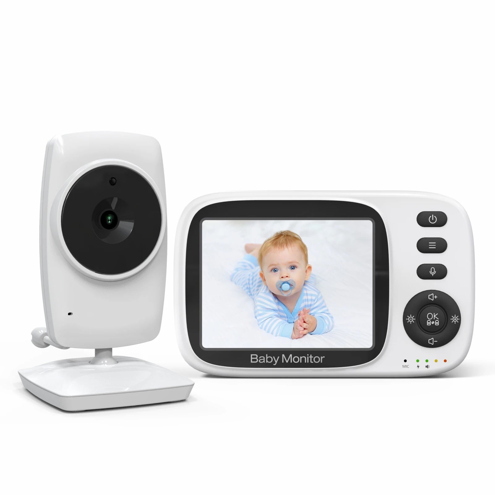 Baby video monitor with 3.2-inch screen