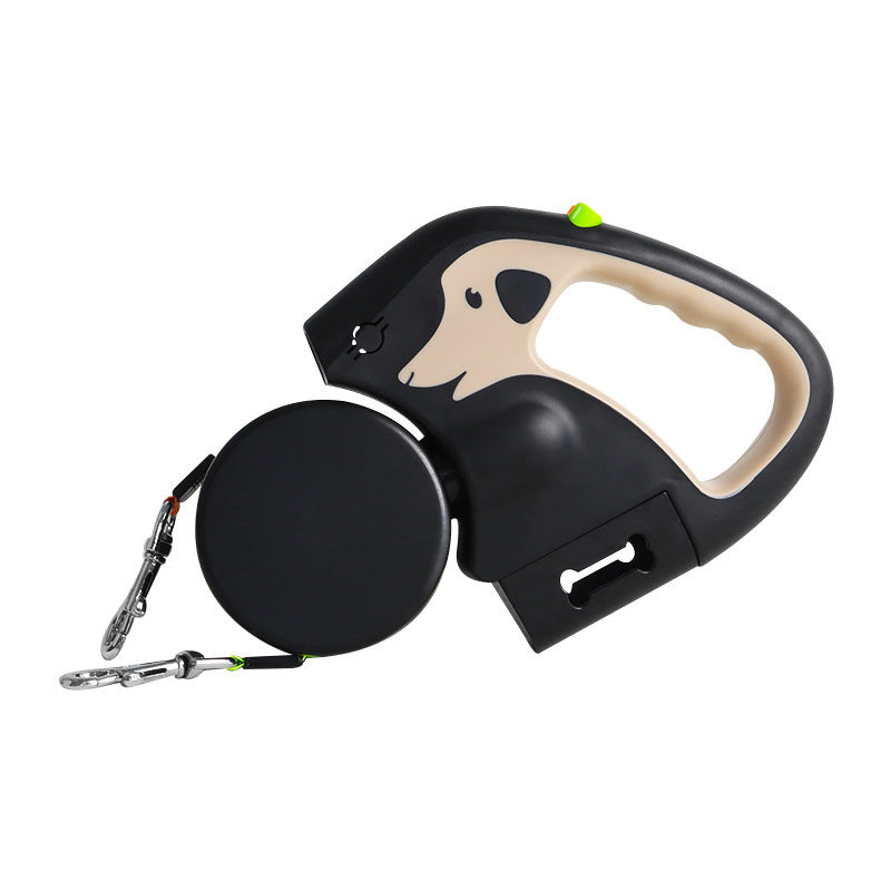 Dual retractable dog leash — 3 m