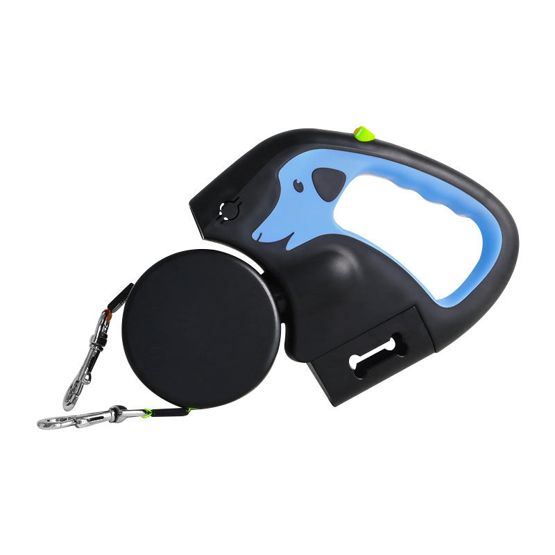 Dual retractable dog leash — 3 m