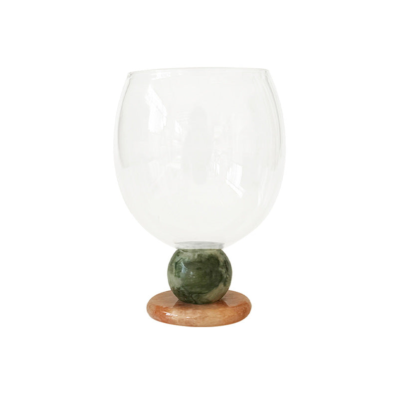 Handmade borosilicate glass goblet