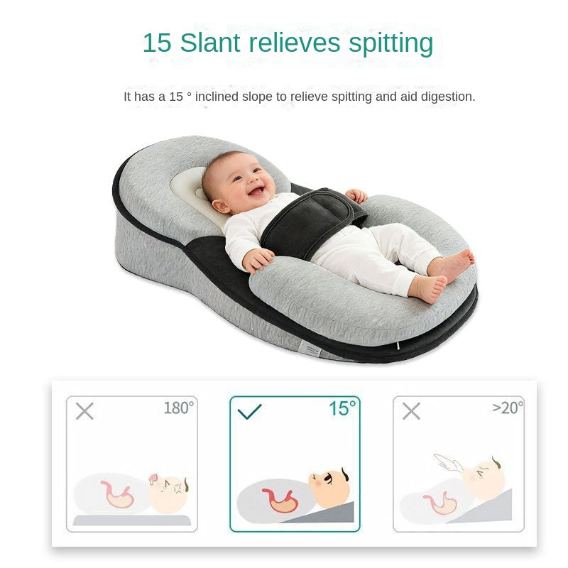 Inclined baby cushion