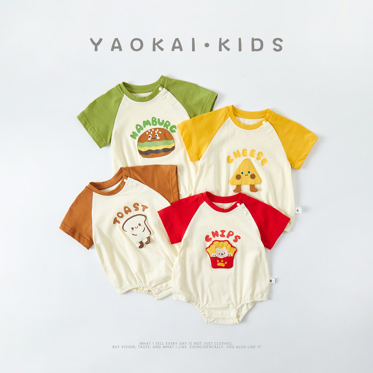 Short-sleeve cartoon bodysuit
