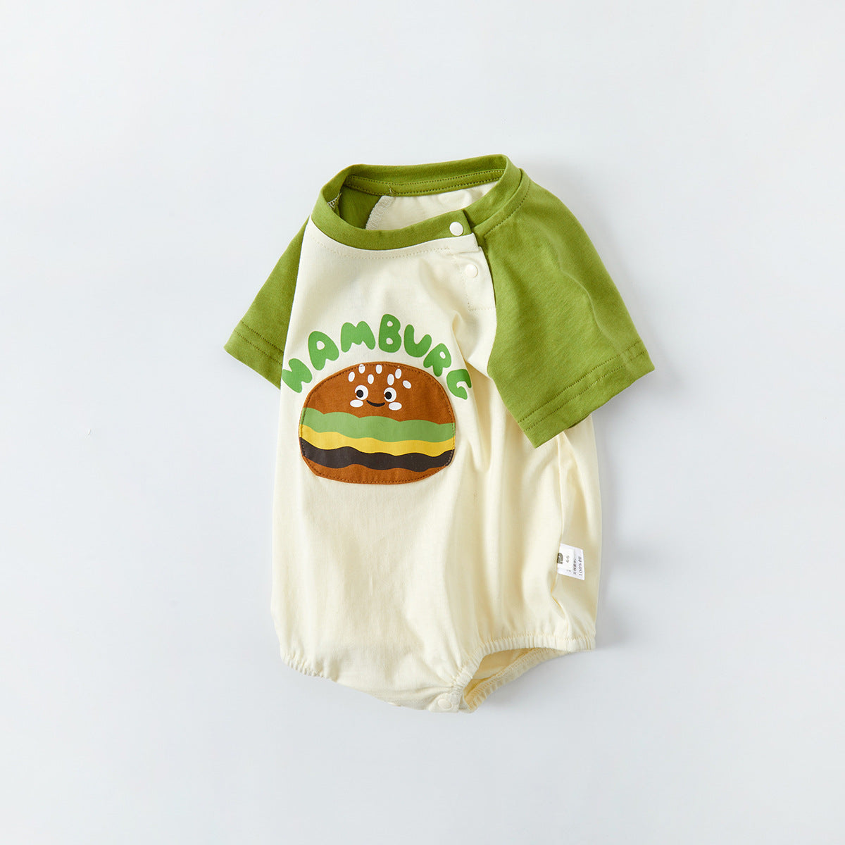 Short-sleeve cartoon bodysuit