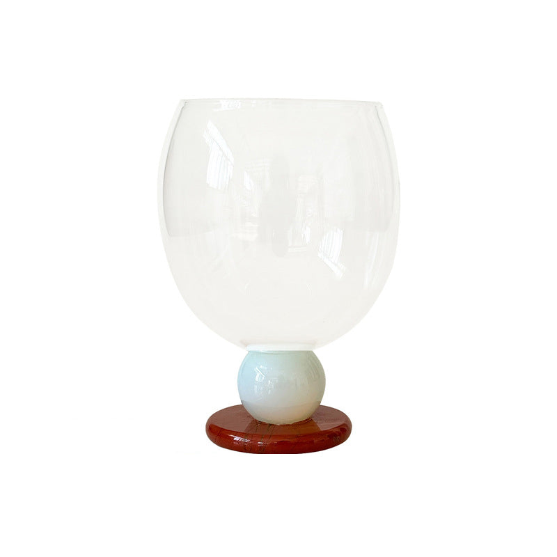 Handmade borosilicate glass goblet