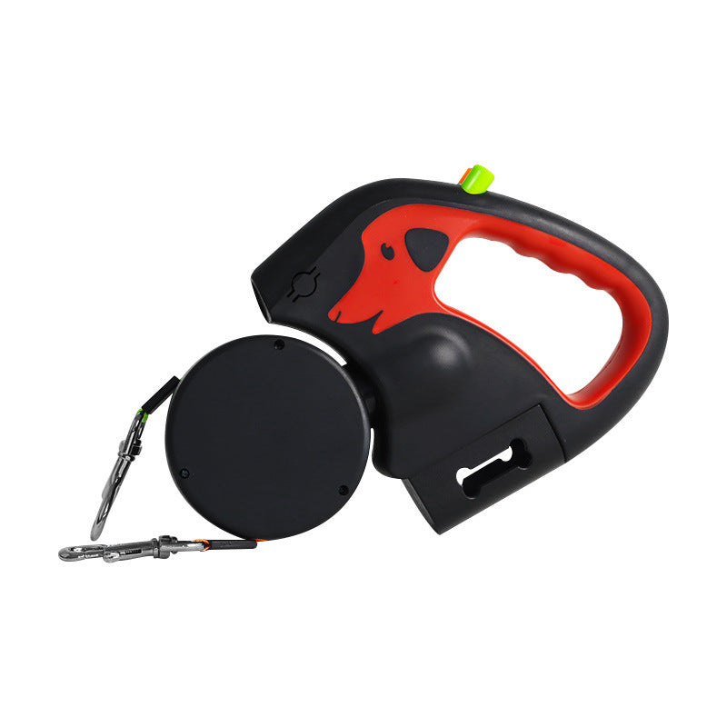 Dual retractable dog leash — 3 m