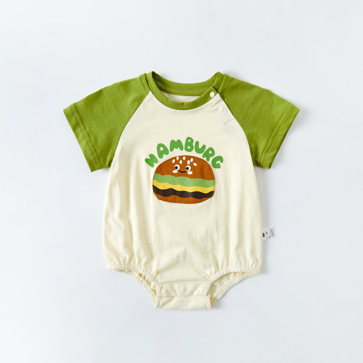 Short-sleeve cartoon bodysuit
