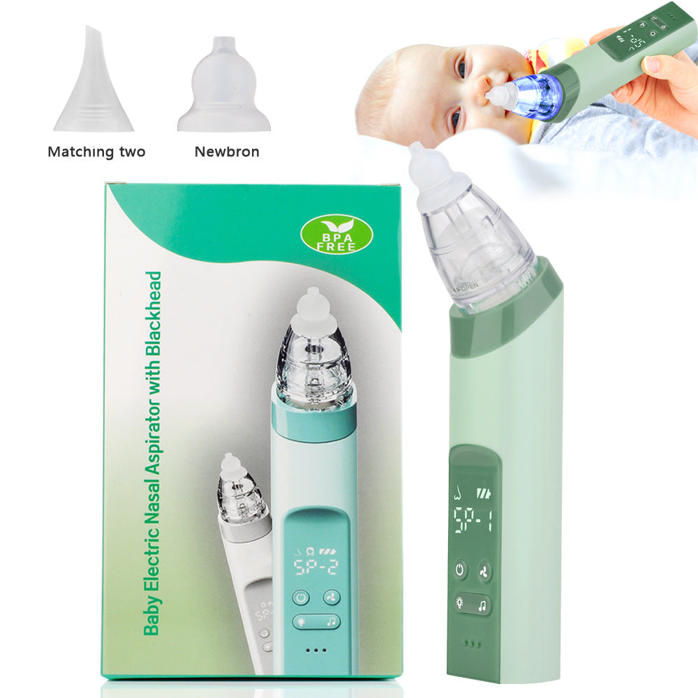 Electric nasal aspirator with music and light
