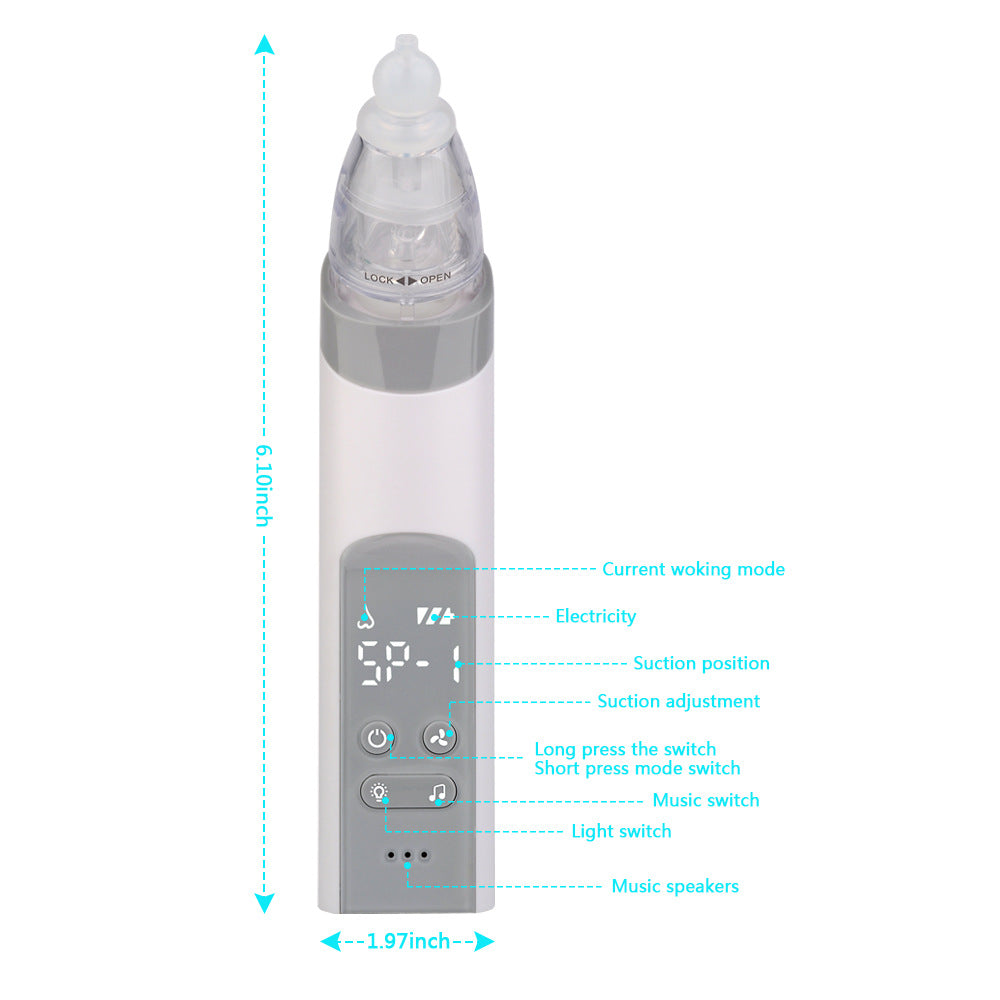 Aspirateur nasal électrique avec musique et lumière