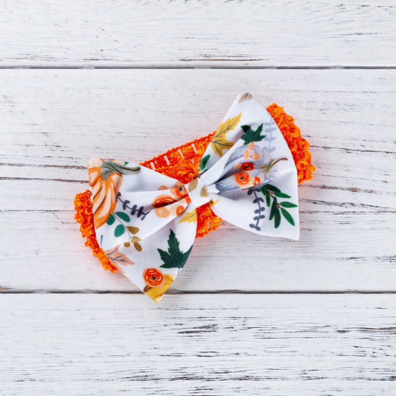 Halloween pumpkin bodysuit with headband