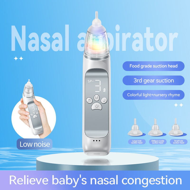 Rechargeable electric nasal aspirator